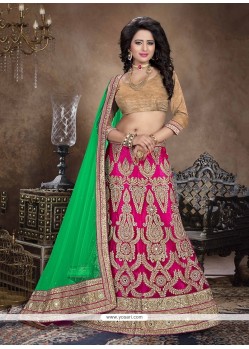 Unique Embroidered Work A Line Lehenga Choli