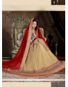 Precious Lycra Cream A Line Lehenga Choli