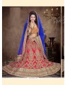 Superb Embroidered Work Net A Line Lehenga Choli