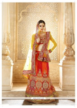 Savory Banglori Silk Multi Colour A Line Lehenga Choli