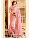 Perfect Faux Chiffon Designer Saree