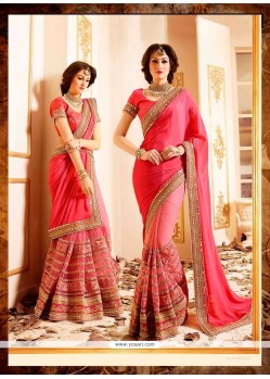 Baronial Net Patch Border Work Designer Saree