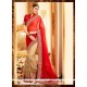 Observable Beige Embroidered Work Designer Saree