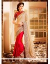 Perfervid Red Designer Saree