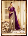 Scintillating Silk Embroidered Work Designer Saree