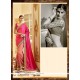 Dashing Hot Pink Designer Saree