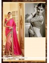 Dashing Hot Pink Designer Saree