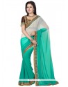 Especial Patch Border Work Designer Saree