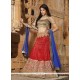 Hypnotic Red Lehenga Saree