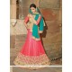 Hypnotic Net Rose Pink Lehenga Saree