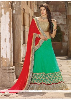 Fab Jacquard Lehenga Saree