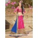 Marvelous Hot Pink Lehenga Saree