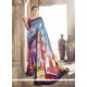 Flamboyant Multi Colour Designer Saree