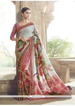 Sunshine Silk Multi Colour Designer Saree