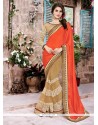 Savory Patch Border Work Net Designer Saree