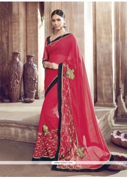 Demure Patch Border Work Designer Saree