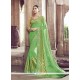 Staring Green Georgette Designer Saree