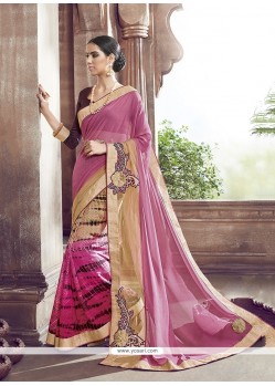 Cherubic Georgette Multi Colour Designer Saree