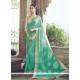 Stylish Georgette Patch Border Work Designer Saree