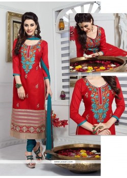 Scintillating Cotton Designer Suit