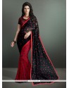 Lustre Georgette Maroon Casual Saree