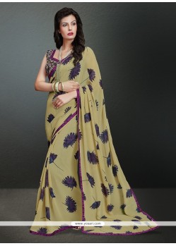 Remarkable Print Work Casual Saree