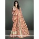 Delectable Georgette Multi Colour Print Work Casual Saree