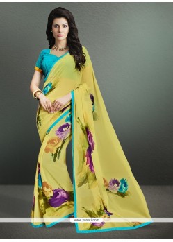 Divine Yellow Casual Saree