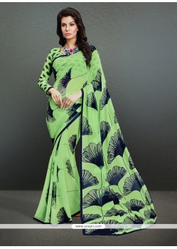 Gorgonize Georgette Print Work Casual Saree