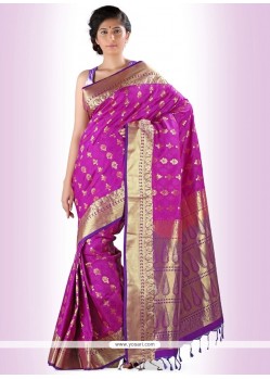 Mystical Art Silk Print Work Casual Saree