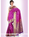 Mystical Art Silk Print Work Casual Saree