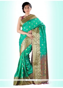 Lustre Sea Green Casual Saree