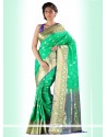 Enticing Art Silk Print Work Casual Saree