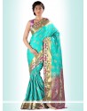 Tantalizing Art Silk Print Work Casual Saree