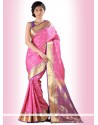 Tempting Art Silk Print Work Casual Saree