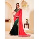 Customary Patch Border Work Georgette Designer Saree