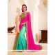 Compelling Hot Pink Designer Saree