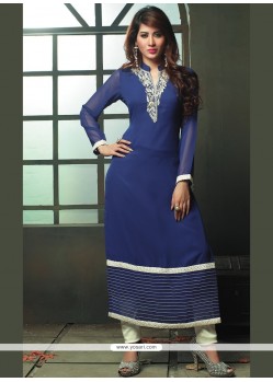 Prodigious Viscose Embroidered Work Party Wear Kurti