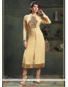 Epitome Beige Viscose Party Wear Kurti