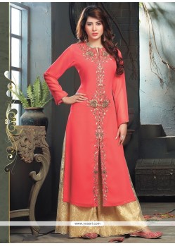 Fab Embroidered Work Party Wear Kurti