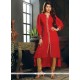 Sterling Red Party Wear Kurti