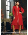 Sterling Red Party Wear Kurti