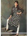 Sophisticated Viscose Black Party Wear Kurti