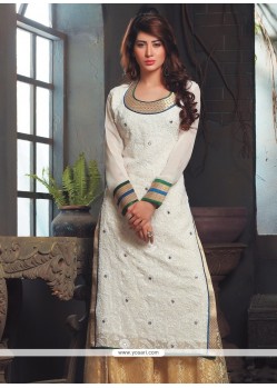 Bewildering Embroidered Work Viscose Party Wear Kurti