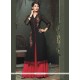 Embroidered Viscose Party Wear Kurti In Black