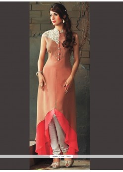 Adorning Viscose Embroidered Work Party Wear Kurti