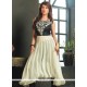 Glitzy Off White Embroidered Work Viscose Party Wear Kurti