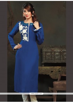Preferable Embroidered Work Viscose Party Wear Kurti