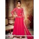 Affectionate Net Embroidered Work Anarkali Salwar Kameez