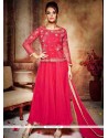 Affectionate Net Embroidered Work Anarkali Salwar Kameez